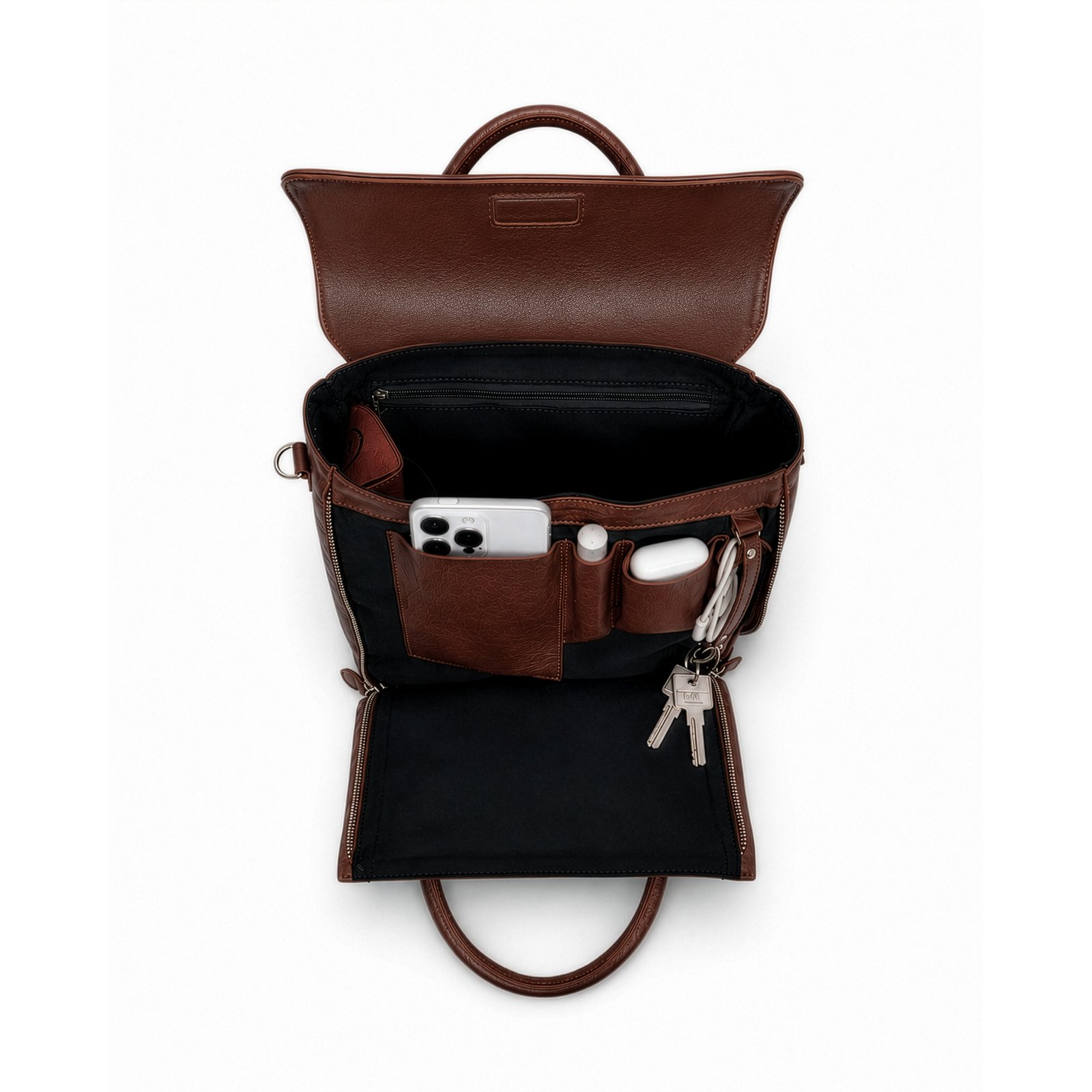 Minitotebag "Compacta" Zorzal - Chocolate - Image 3