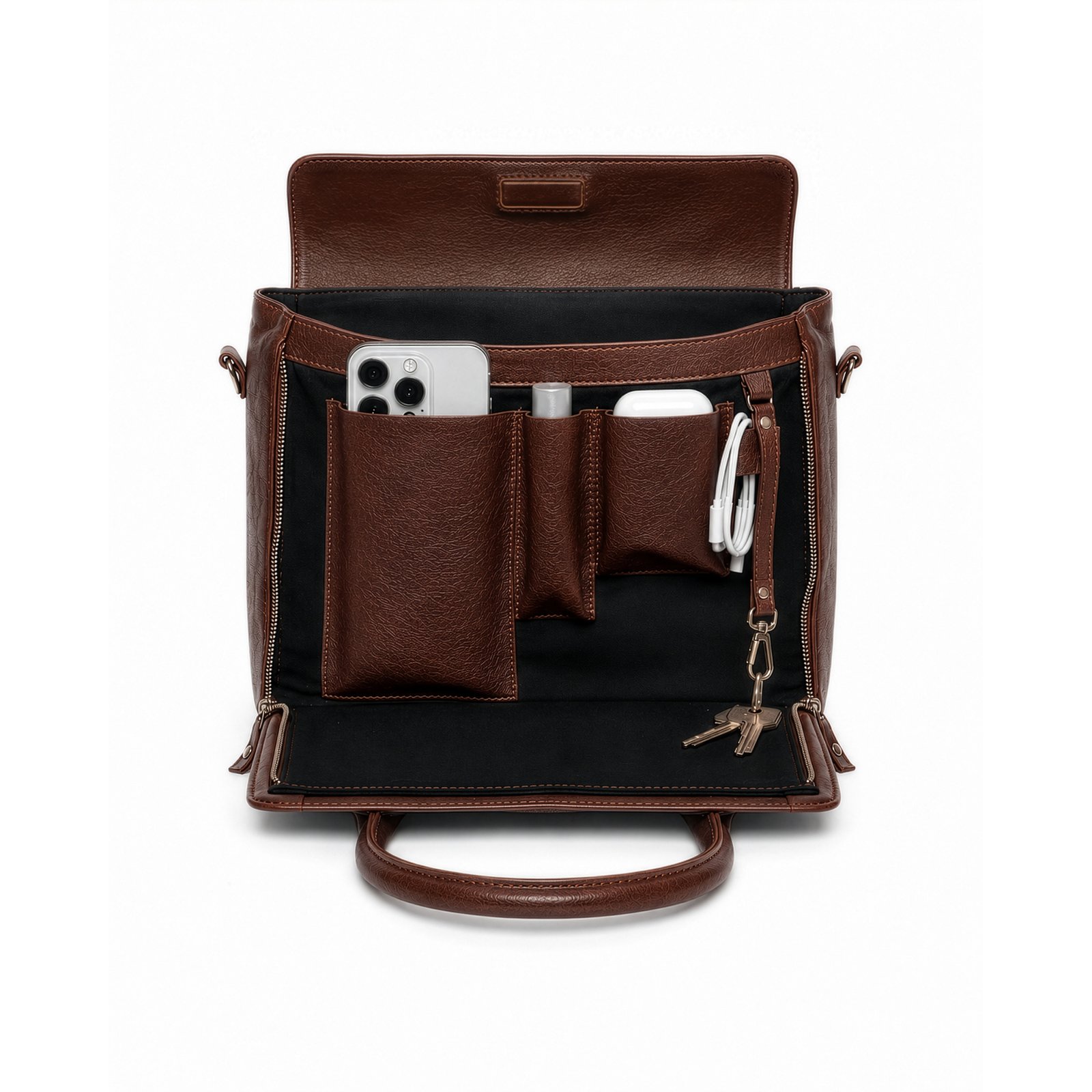 Minitotebag "Compacta" Zorzal - Chocolate - Image 4