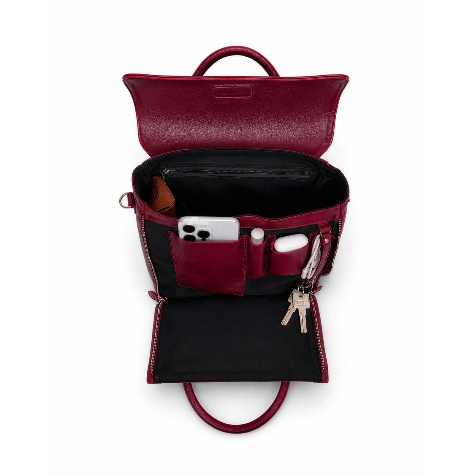 Minitotebag "Compacta" Zorzal - Bordo - Image 11