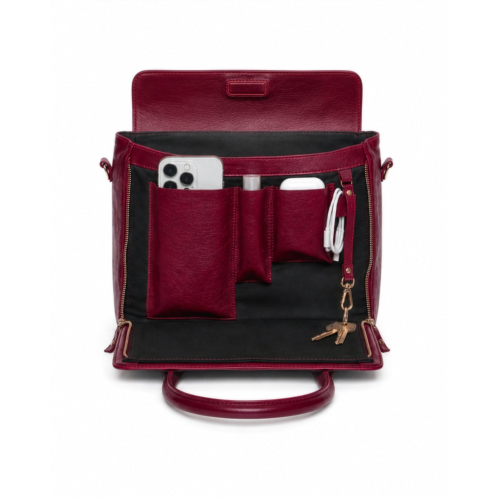 Minitotebag "Compacta" Zorzal - Bordo - Image 10